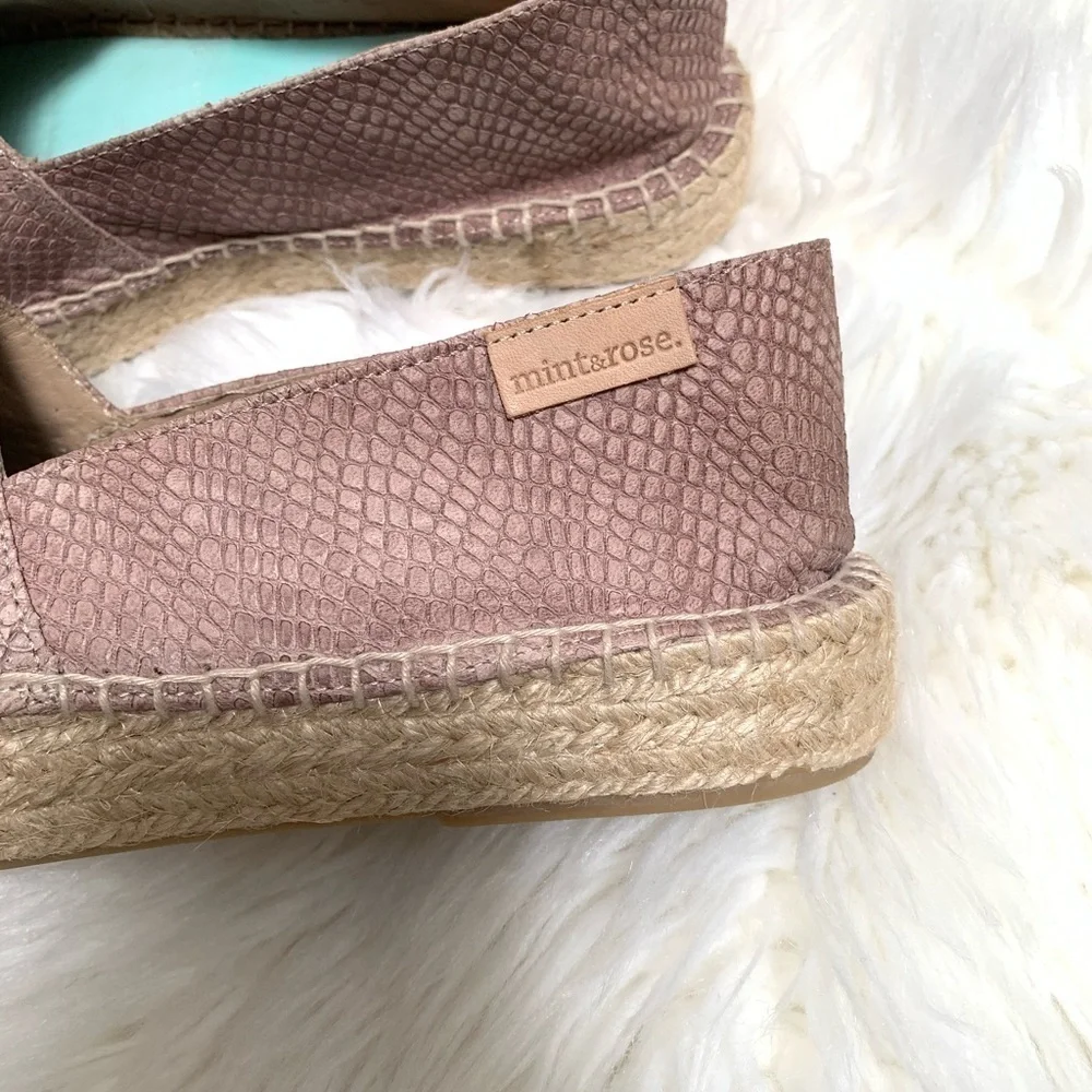 Snakeskin MINT&ROSE Espadrilles